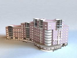 Commercial Building Complex 3d model preview