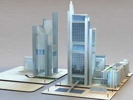 Commercial Complexes 3d model preview