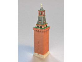Moscow Kremlin Tower 3d model preview