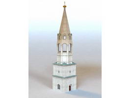 Medieval Bell Tower 3d model preview