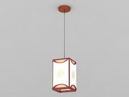 Chinese Pendant Light 3d preview