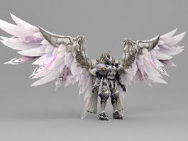 Fantasy Knight Armor Angel 3d model preview