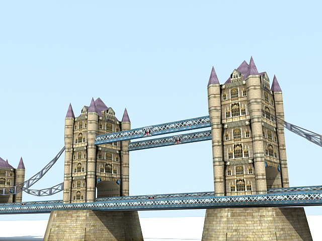 London Tower Bridge 3d rendering