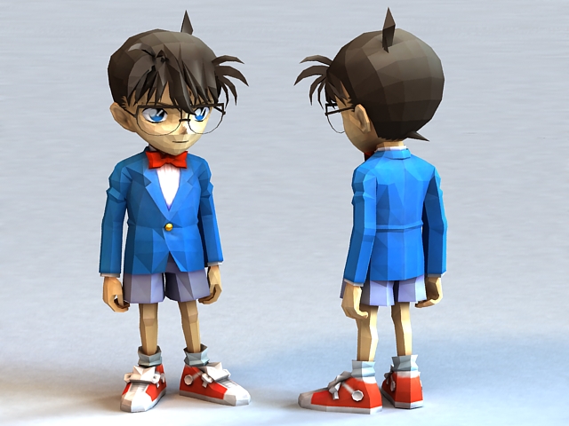 Detective Conan 3d rendering
