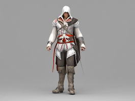 Human Male Assassin 3d model preview