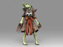Zombie Character Animated & Rigged 3d preview