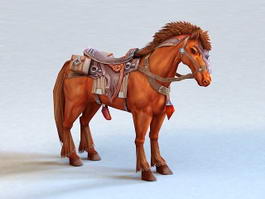 Ancient Arabian Horse 3d model preview