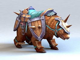 Armored Brown Bear 3d model preview