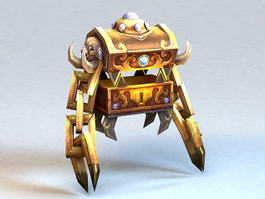Metal Golem 3d model preview