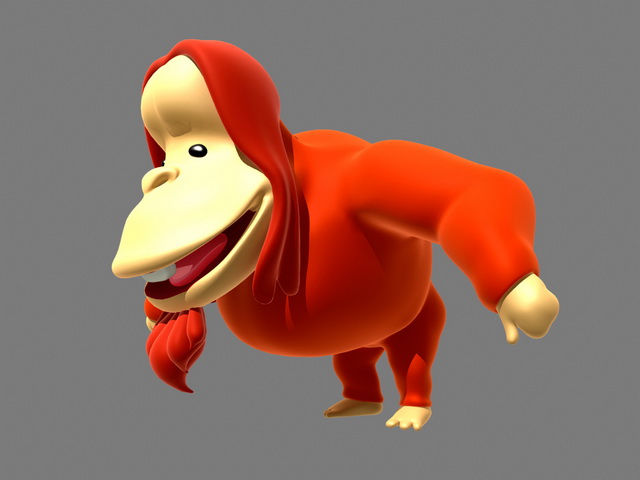 Orangutan Cartoon Rigged 3d model - CadNav