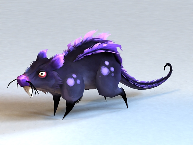 Evil Rat 3d rendering
