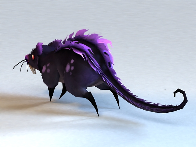 Evil Rat 3d rendering