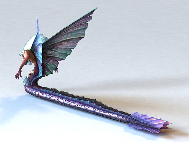 Quetzalcoatl Serpent 3d rendering