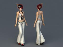 Red Hair Sweetheart 3d model preview