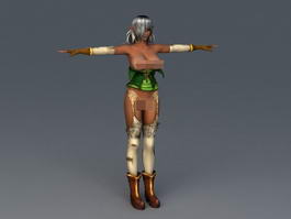 CG Character Models Girl 3d model preview