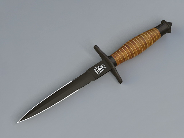 Military Dagger 3d rendering