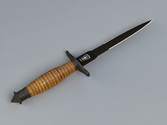 Military Dagger 3d rendering