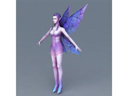 Purple Fairy 3d model preview