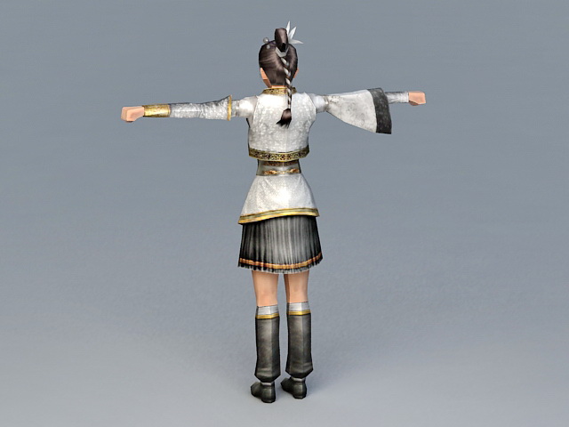 Female Imperial Guard 3d rendering