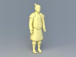 Qin Dynasty Terracotta Warrior 3d model preview
