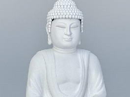 Chinese Buddha Statue 3d model preview
