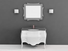 Traditional Bathroom Vanity 3d model preview