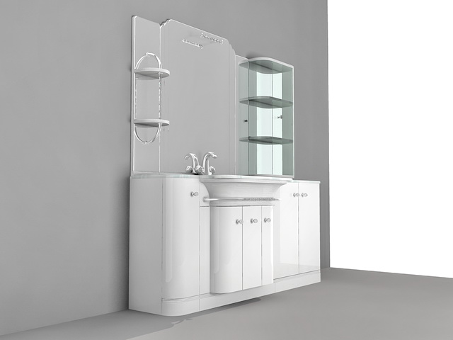 Bathroom Cabinet Idea 3d rendering