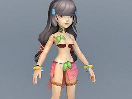 Goddess of The Forest 3d model preview