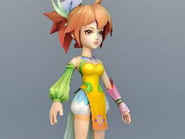 Anime Forest Fairy 3d model preview