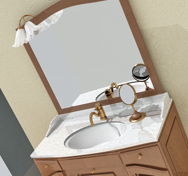 Country Bathroom Vanities 3d rendering