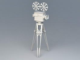 Vintage Movie Camera Film 3d model preview