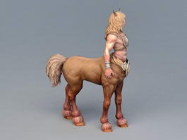 Young Centaur Rigged 3d model preview