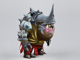 Armored Monster Creature 3d model preview