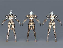 Dark Elf Armor Set 3d preview