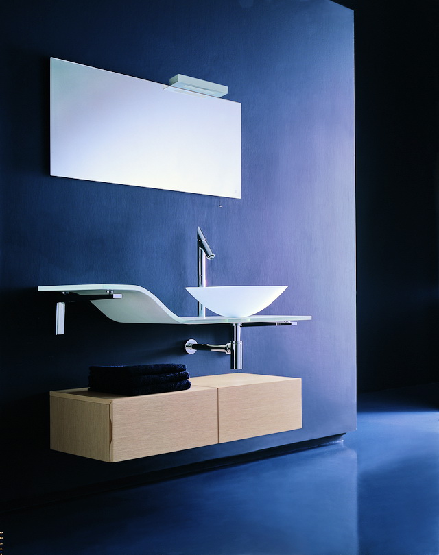 Modern Art Deco Bathroom Vanity 3d rendering
