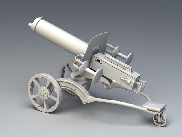 Anti-Air Gun 3d rendering