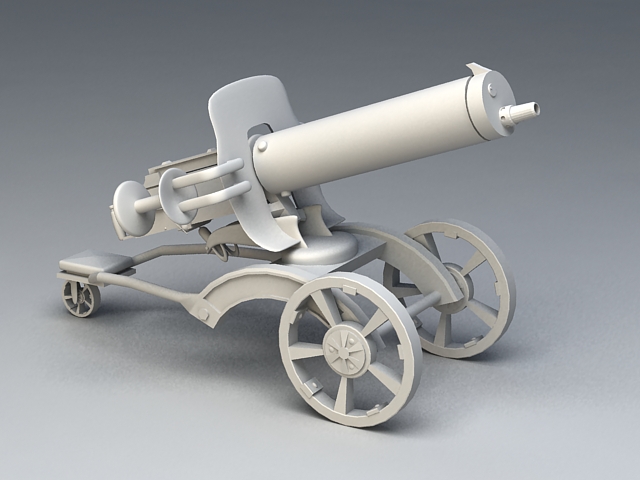 Anti-Air Gun 3d rendering