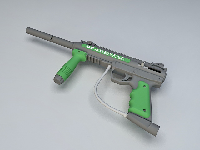 BT4 Paintball Gun 3d rendering