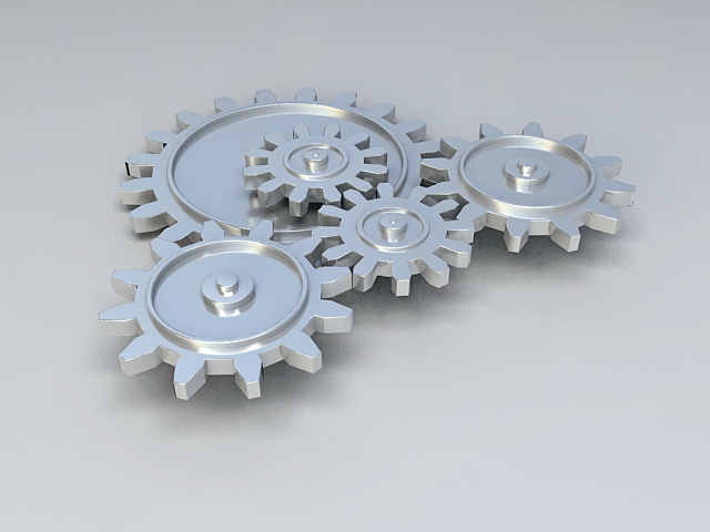 Mechanical Gears 3d model - CadNav