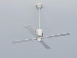Industrial Style Ceiling Fan 3d model preview