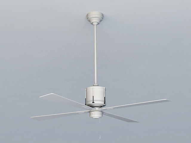 Industrial Style Ceiling Fan 3d rendering