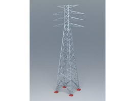 Transmission Power Tower 3d model preview