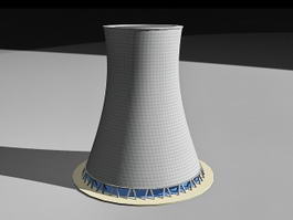 Power Station Cooling Tower 3d preview