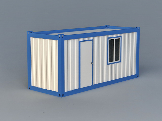 Shipping Container Room 3d rendering