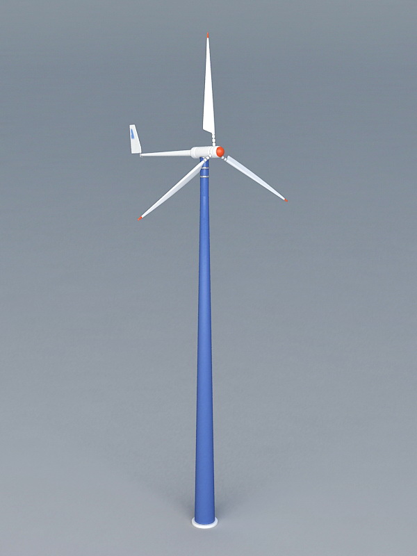 Wind Turbine 3d rendering