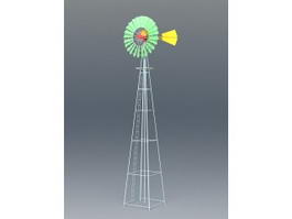 Cool Wind Turbine 3d model preview