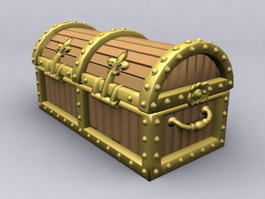 Pirate Treasure Chest 3d model preview