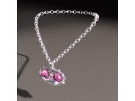 Magic Amulet Necklace 3d model preview