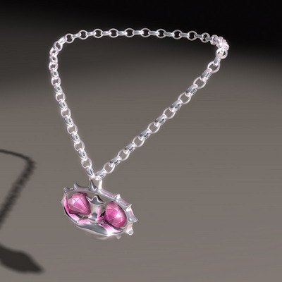 Magic Amulet Necklace 3d rendering