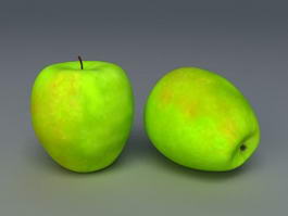 Granny Smith Apple 3d preview
